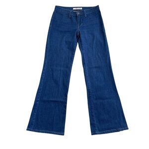 🌙 J Brand Marrakesh Dark Wash Low Rise Flare Jeans Women’s Sz 27 Boho Chic